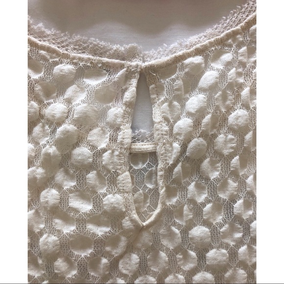 Free People Babydoll Lace Tank Cream/Beige - Picture 5 of 5